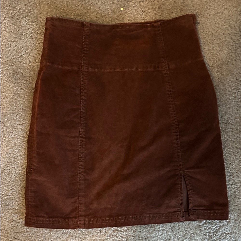 Free People Corduroy Mini Skirt